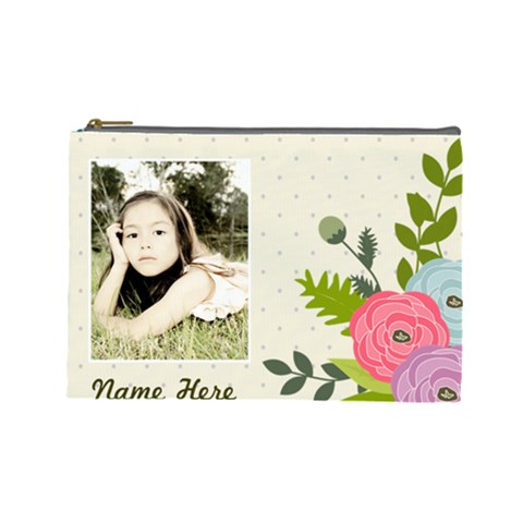 Cosmetic Bag (l): Ranunculus Flowers By Jennyl Front