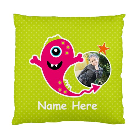 Cushion Case (two Sides) : Monster 4 By Jennyl Front