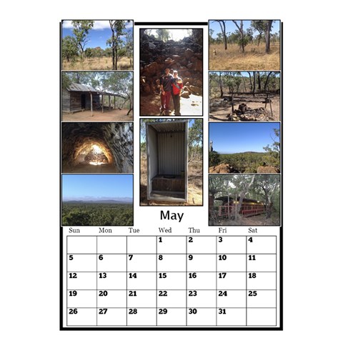 Black And White Mutli Photo Calendar 2024 By Deborah May 2024