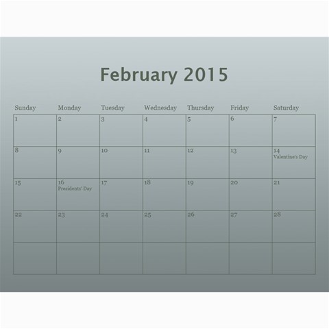 Calendar 2015 By Carmensita Apr 2015