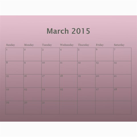 Calendar 2015 By Carmensita Jun 2015