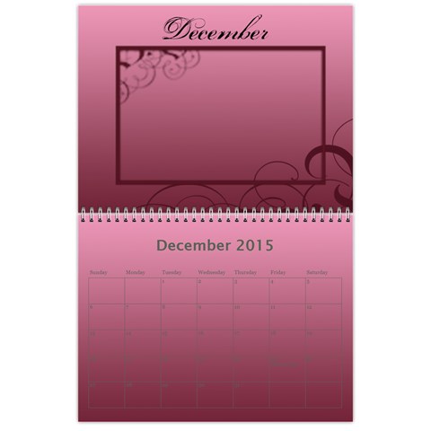 Calendar 2015 By Carmensita Dec 2015
