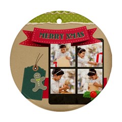 xmas - Round Ornament (Two Sides)