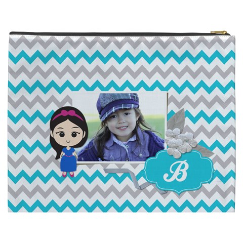 Cosmetic Bag (xxxl): Little Girl By Jennyl Back