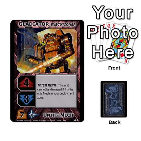Battletech: Domination V3 Supply Cards (2 Of 2) By Scott Heise Front - Heart3