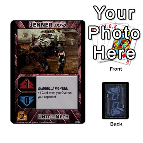 Battletech: Domination V3 Supply Cards (2 Of 2) By Scott Heise Front - Heart6