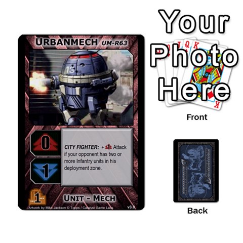 King Battletech: Domination V3 Supply Cards (2 Of 2) By Scott Heise Front - DiamondK