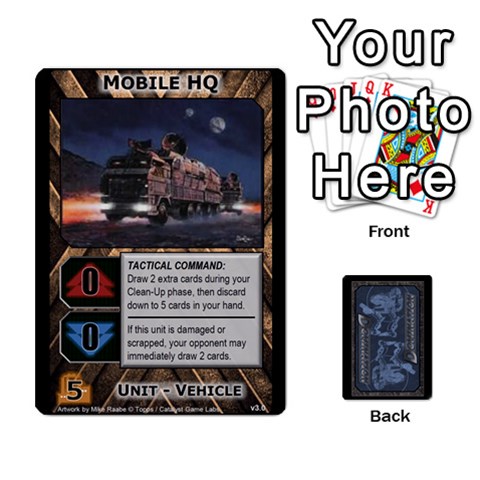 Battletech: Domination V3 Supply Cards (2 Of 2) By Scott Heise Front - Club8