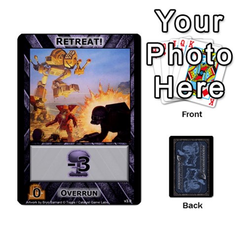 Battletech: Domination V3 Supply Cards (1 Of 2) By Scott Heise Front - Heart5