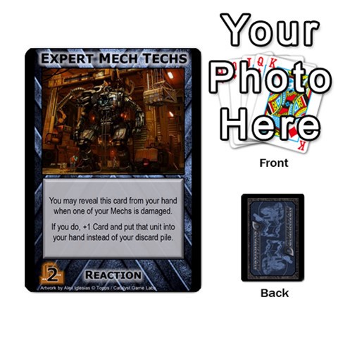 Battletech: Domination V3 Supply Cards (1 Of 2) By Scott Heise Front - Heart8