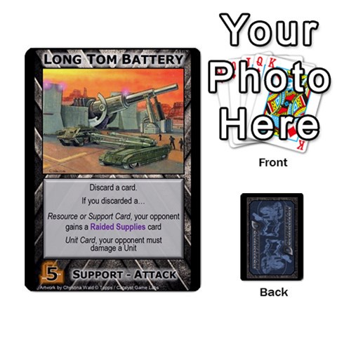 Battletech: Domination V3 Supply Cards (1 Of 2) By Scott Heise Front - Diamond3