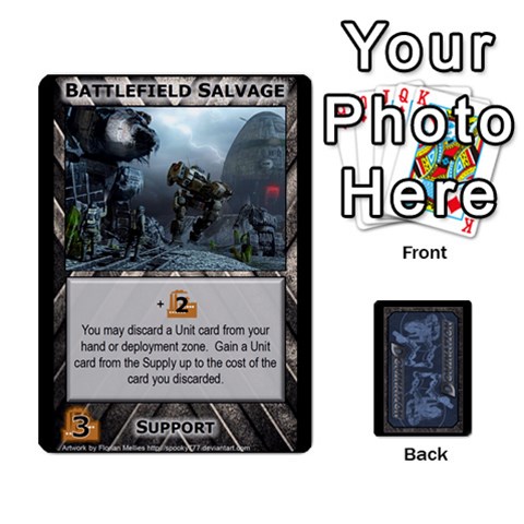 Battletech: Domination V3 Supply Cards (1 Of 2) By Scott Heise Front - Diamond7