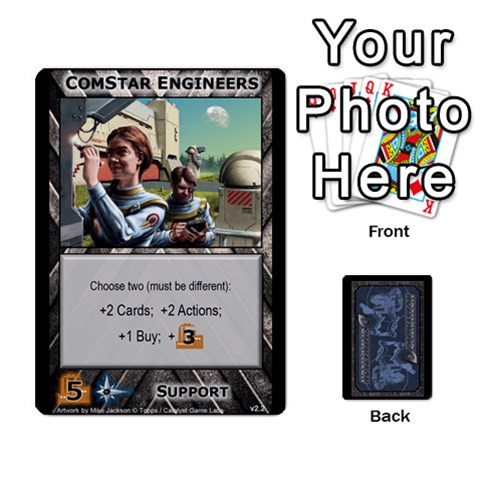 Battletech: Domination V3 Supply Cards (1 Of 2) By Scott Heise Front - Diamond9