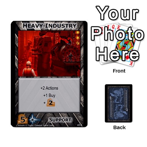 Jack Battletech: Domination V3 Supply Cards (1 Of 2) By Scott Heise Front - DiamondJ