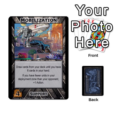 Battletech: Domination V3 Supply Cards (1 Of 2) By Scott Heise Front - Club3