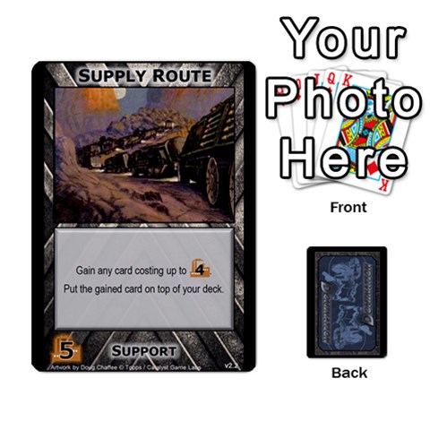 Jack Battletech: Domination V3 Supply Cards (1 Of 2) By Scott Heise Front - ClubJ