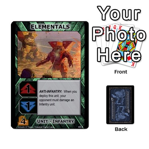 Battletech: Domination V3 Supply Cards (1 Of 2) By Scott Heise Front - Joker1