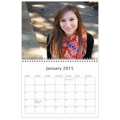 Calendar 2015 By Bekah Donohue Jan 2015