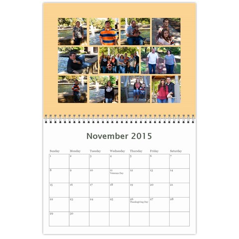 Calendar 2015 By Bekah Donohue Nov 2015