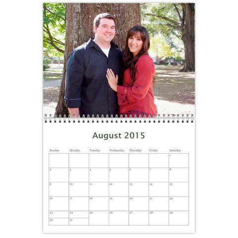 Calendar 2015 By Bekah Donohue Aug 2015