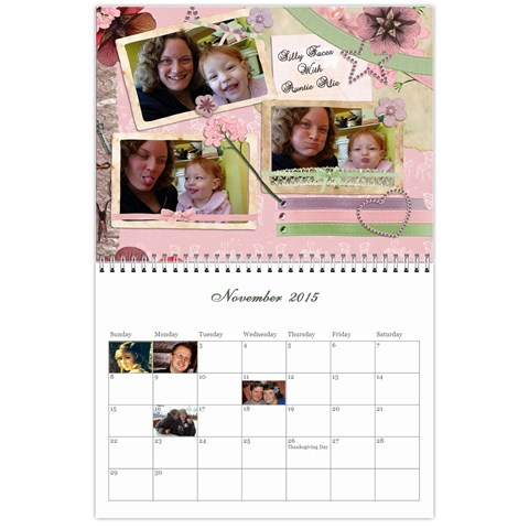 2015 Calendar Mom By Sarah Nov 2015