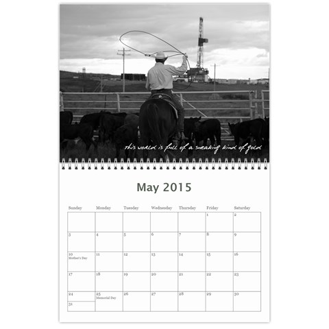 2015 Calendar By Megan Pennington May 2015