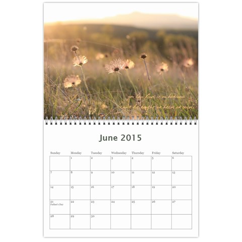 2015 Calendar By Megan Pennington Jun 2015