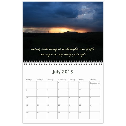 2015 Calendar By Megan Pennington Jul 2015
