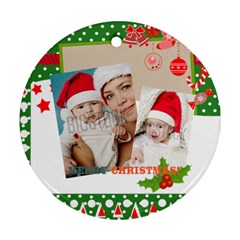 xmas - Round Ornament (Two Sides)