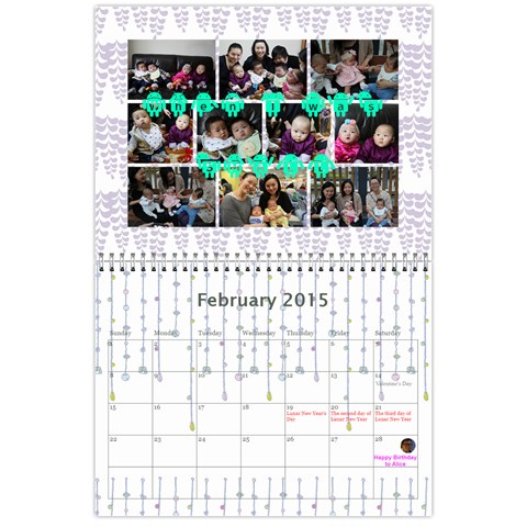 4 Dragon Calendar By Alice Lam Feb 2015