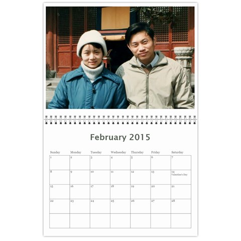 Calendar2015 Chenxin Xiaogang By Shengwu Chen Feb 2015