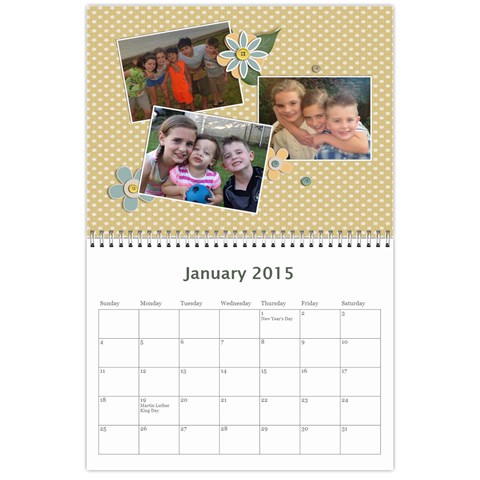 Calendar By Christina Cole Jan 2015