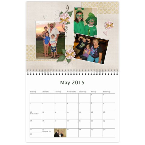 Calendar By Christina Cole May 2015