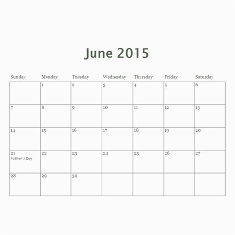 K s Dad s Calendar By Bonnie Benham Dec 2015