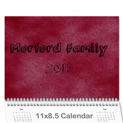 2015 - Wall Calendar 11  x 8.5  (12-Months)