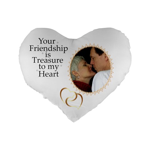 Friendship Standard Heart Cushion By Deborah Back