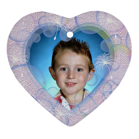 Bubble Heart Ornament Two Sides By Chere s Creations Back