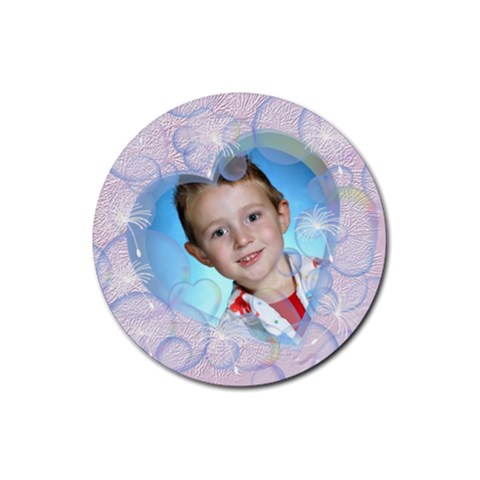 Bubble Rubber Coaster Round By Chere s Creations Front