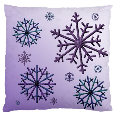 Snowflake Large Flano Cushion (2 Sided) By Deborah Back