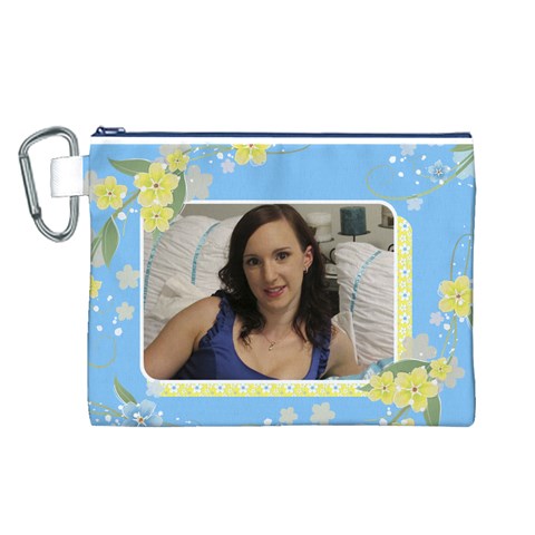 Sunny 2 Canvas Cosmetic Bag (large) By Deborah Front