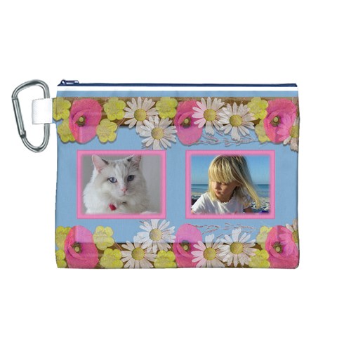 My Little Princess Canvas Cosmetic Bag (large) By Deborah Front