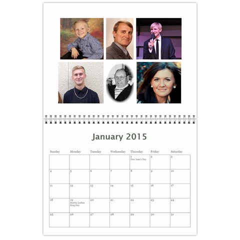 2015 Fomenko Family Calendar By Svetlana Kopets Jan 2015