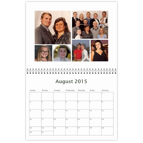 2015 Fomenko Family Calendar By Svetlana Kopets Aug 2015