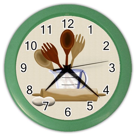 Kitchen Clock Purple By Chere s Creations Front