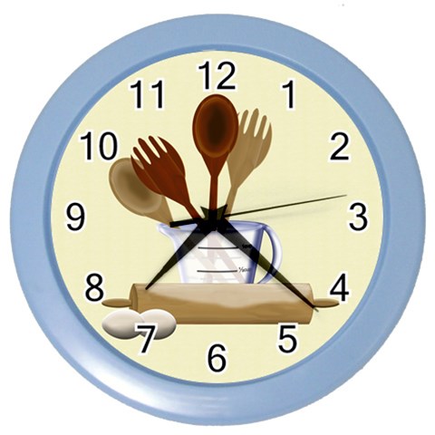 Kitchen Clock Yellow By Chere s Creations Front