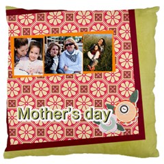 mothers day - Large Premium Plush Fleece Cushion Case (One Side)