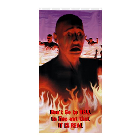 Don t Go To Hell By David Curtain(36 X72 ) - 33.26 x66.24  Curtain(36 X72 )