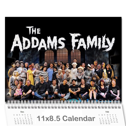 The Addams Family Calendar By Joey Mcdaniel Cover