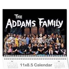 The Addams Family Calendar - Wall Calendar 11  x 8.5  (18 Months)