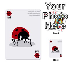 Ladybug Lunch, California bugs - deck 1 of 2 - Multi-purpose Cards (Rectangle)